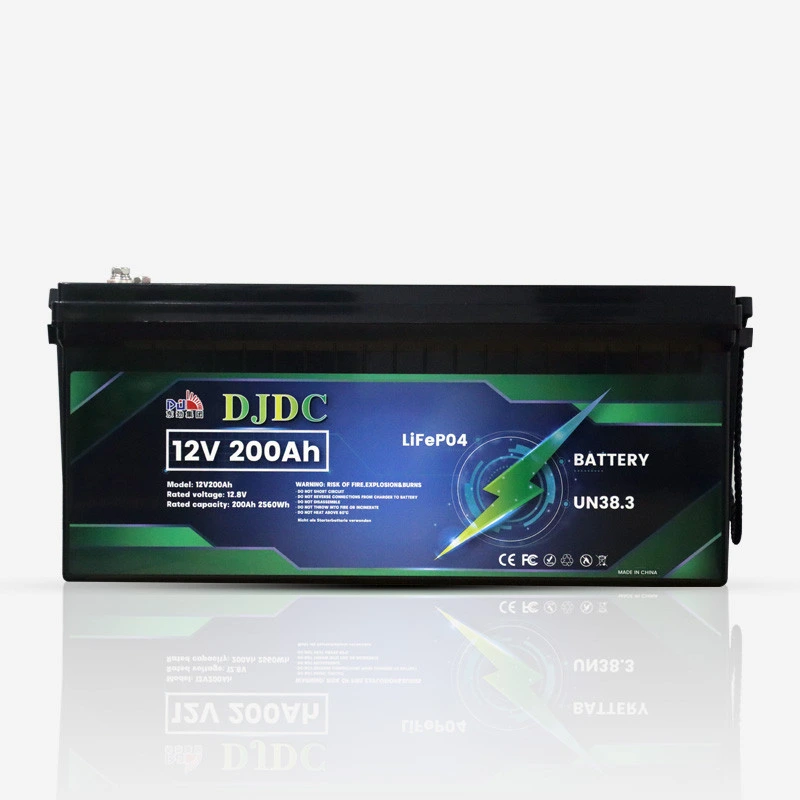 djdc-12v-200ah-lifepo4-lithium-battery-front DJDC 12V 200Ah Battery